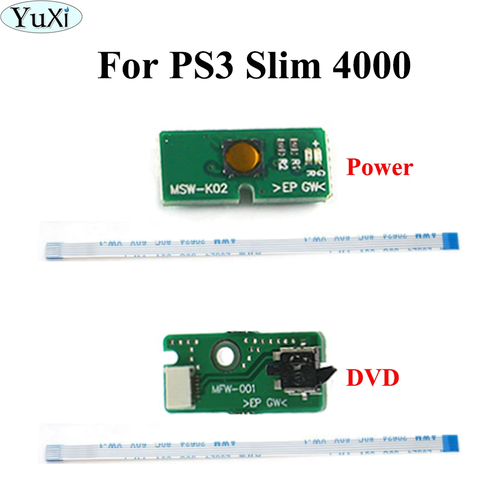 

YuXi Replacement Power ON OFF Switch Board PBC Card For PS3 Super Slim MSW-K02 MFW-001 CECH-4000 With Switch Cable