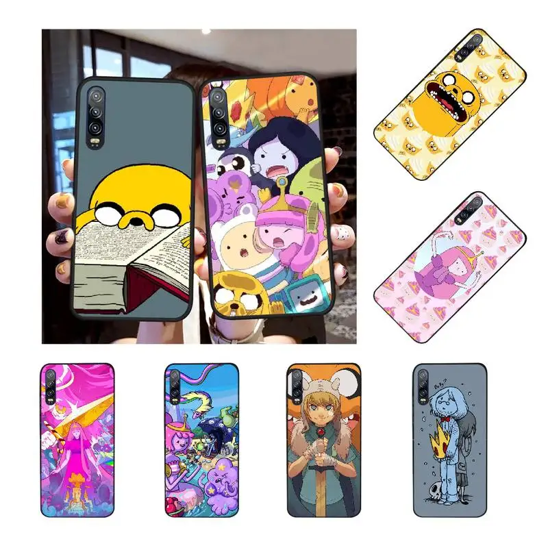 NBDRUICAI adventure time cute DIY Painted Bling Phone Case for Huawei Honor 20 10 9 8 8x 8c 9x 7c 7a Lite view | Мобильные телефоны