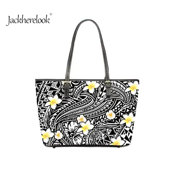 

Jackherelook Tropical Hibiscus Retro Style Pattern Girls Outdoor Handle Tops Handbags Casual Daily Shoulder Luxury Bolsas