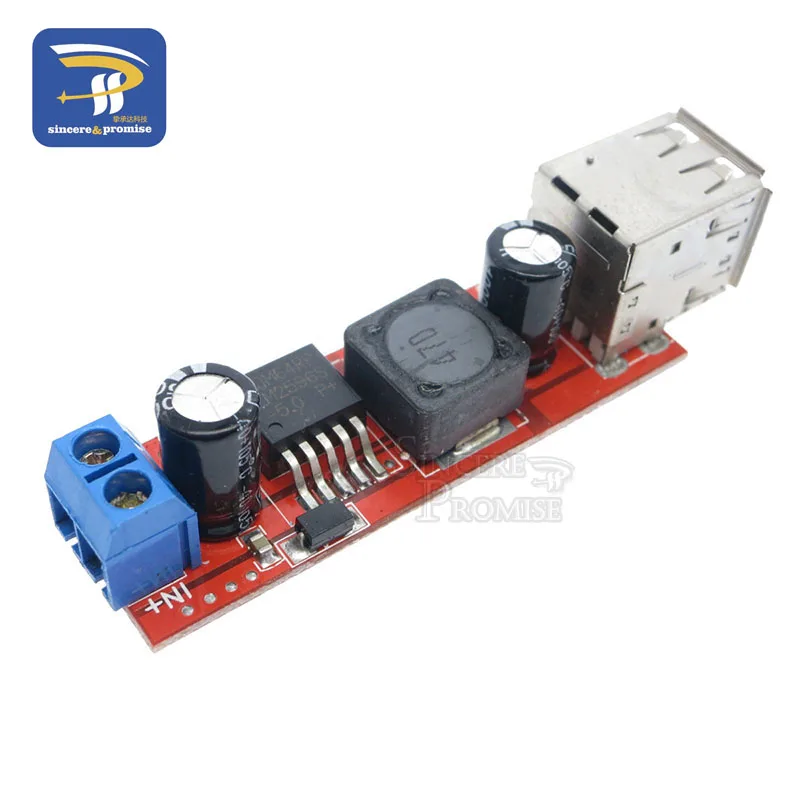 LM2596 LM2596S Dual USB Ausgang 9V / 12V / 24V / 36V Auto Ladegerät Schalter 5V DC-DC Netzteil Modul 3A Buck Regler Konverter – Detail 7