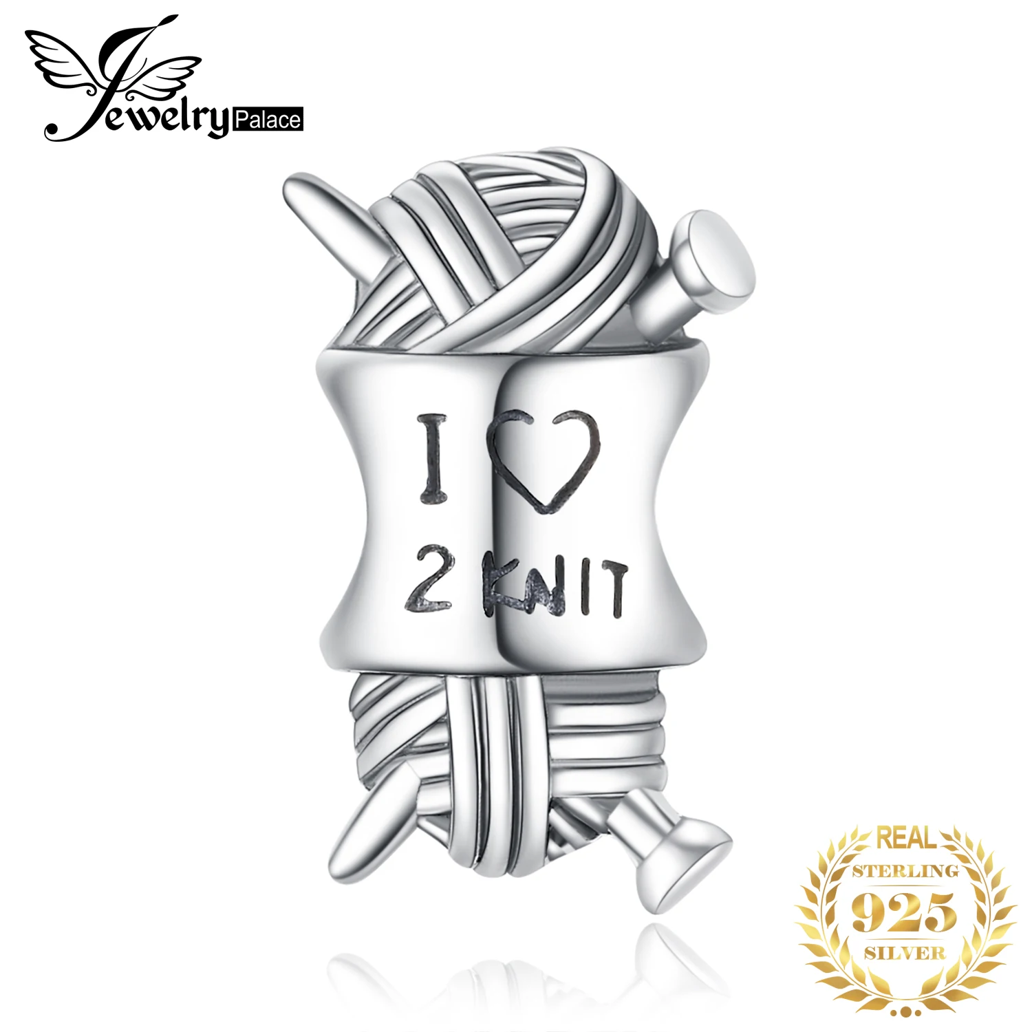 JewelryPalace 925 пробы серебро я люблю Вязание Шарм бусины для мамы и дочки Новый Лидер