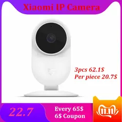 Xiaomi Mijia 1080 P умная IP камера инфракрасная 130 градусов FOV ночного видения 2,4G 5G Двухдиапазонная WiFi Xiaomi домашний комплект монитор безопасности