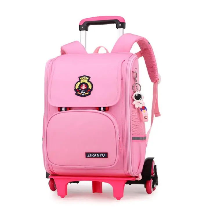 

kids wheeled Backpack for school backpack with Wheels School Rolling backpack girls Orthopedic school Trolley Bag For boys