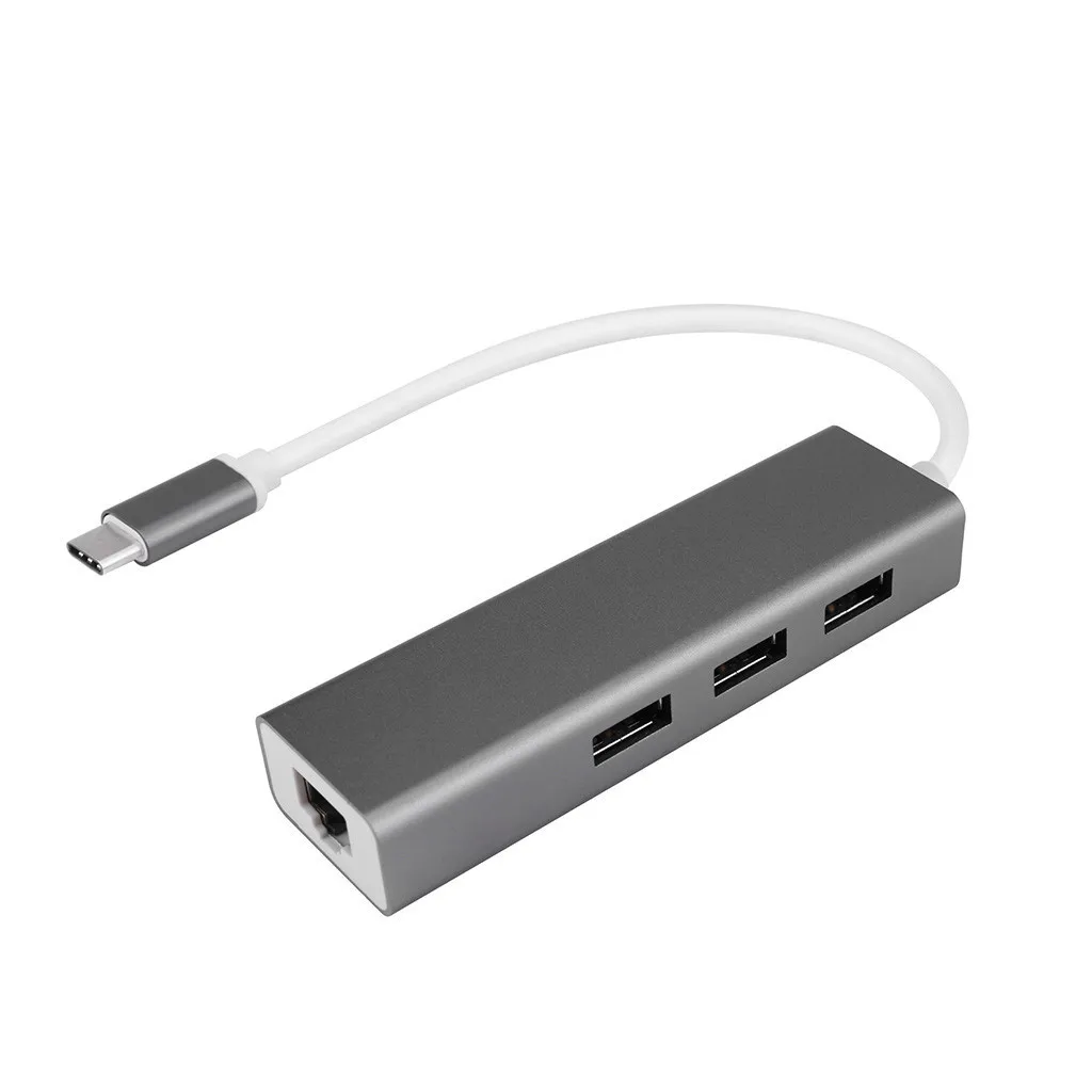 Прямая поставка Высокое качество USB 3,0 к DVI VGA HDMI HD LAN Ethernet RJ45 гигабит 4 в 1 конвертер адаптер Лидер продаж#1031