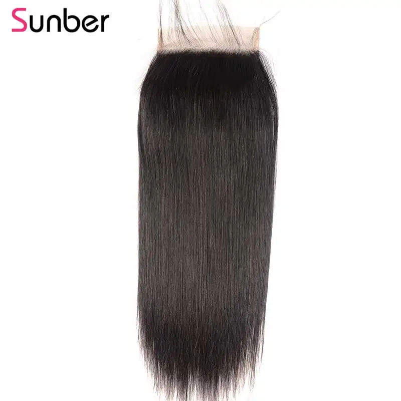Sunber Hair 7x7 прямые волосы для наращивания Человеческие волосы remy для наращивания 10-18 дюймов 7*7 перуанские волосы
