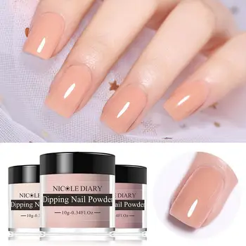 

NICOLE DIARY 10g Color Dipping Nail Powders Pigment Dip Nail Powder For Nails Without Lamp Cure Nail Art Decorations