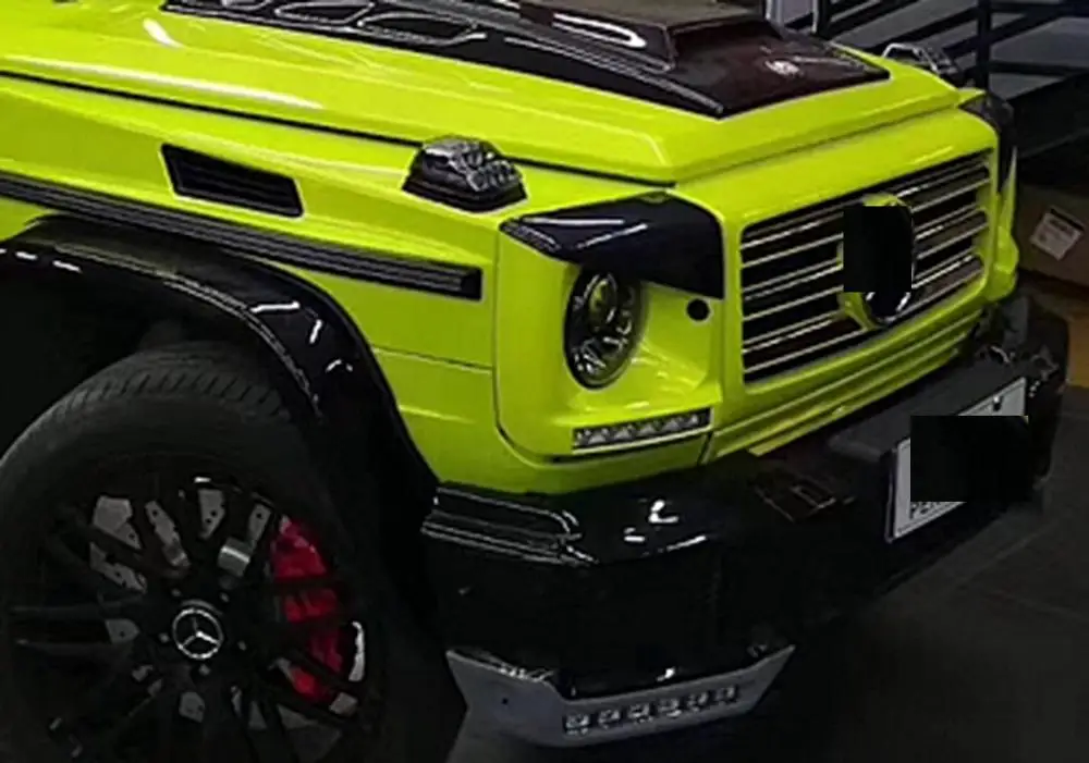Углеродное волокно фары веки брови для Mercedes W463 G класс G500 G63 G55