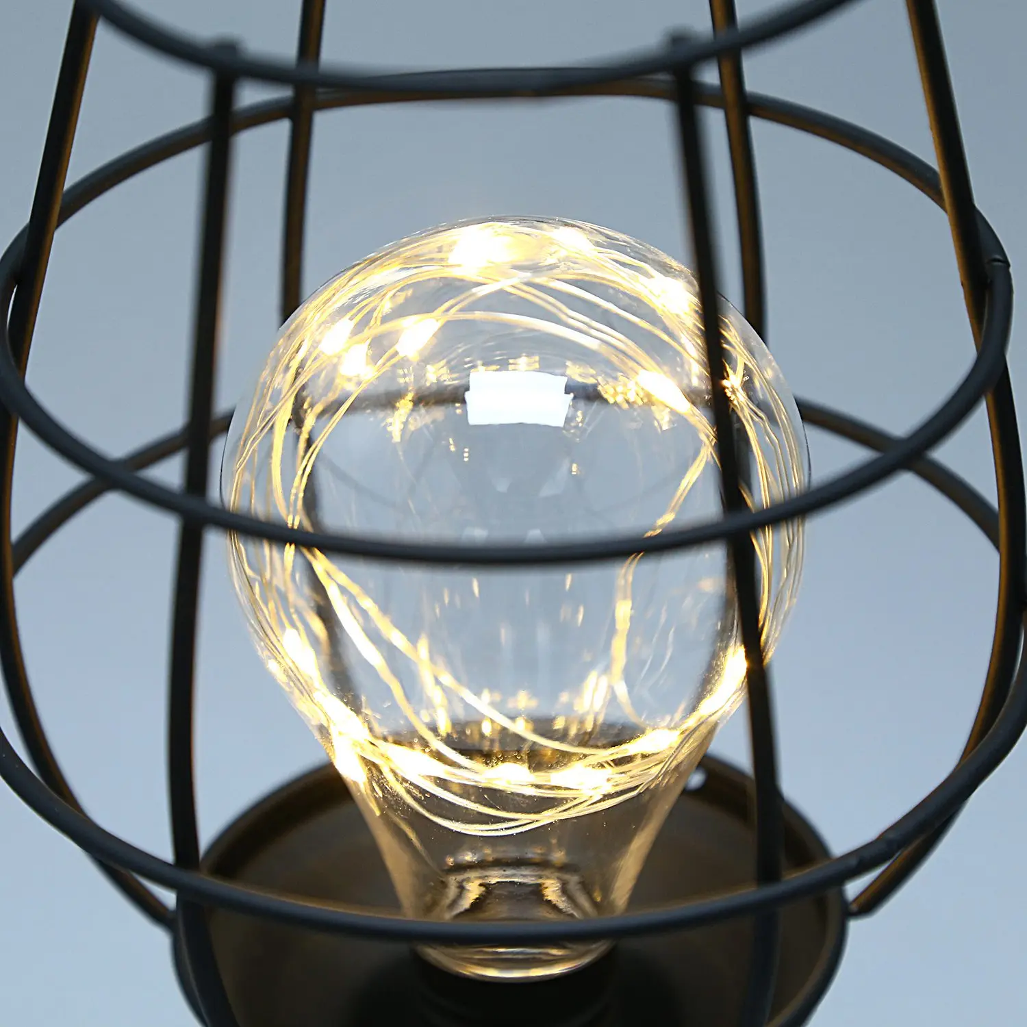 Красное вино стекло Led ночник Творческий кованого железа классический элегантный 20L медный провод настольная лампа теплый белый Ip43 Декор ночник