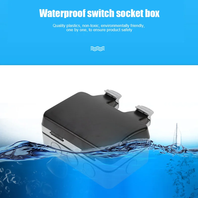 Настенный выключатель корпус розетки водонепроницаемый IP66 Защита от пыли прочный Простая установка BJStore