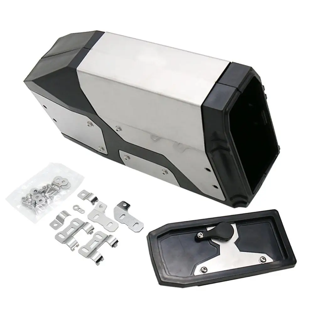 Мотоцикл Toolbox левый боковой кронштейн алюминиевый чехол для R1250GS R1200GS LC& Adventure 2002 2008 нержавеющая 4.2L ящик для инструментов