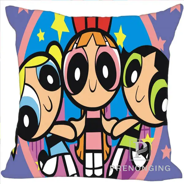 Заказная декоративная наволочка Powerpuff для девочек квадратная Наволочка на молнии лучший подарок 20X20 см, 35X35 см(одна сторона) 180117#87 - Цвет: Pillowcases