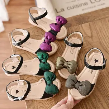 

Summer Kids Sandals for Girls Baby Sandal Soft Bow Princess Girls Shoes Children Beach Sandals Toddler Shoes