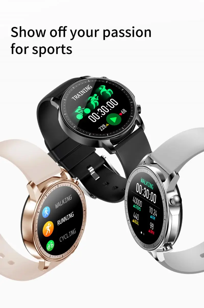 2021 V23 Smart Watch Full Touch Screen IP67 Waterproof Heart Rate Blood Monitor For IOS Android Sport Smart Watch Smart Band