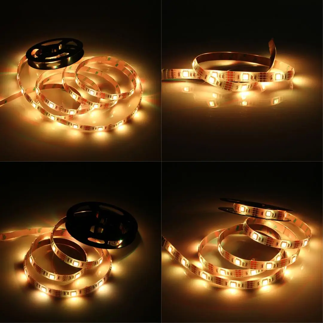 Водонепроницаемый 200 см/6,5 средства ухода за кожей стоп стены водить 60leds 5050RGB с питанием от USB светильник с мини контроллер костюм для Тетрадь ПК ТВ