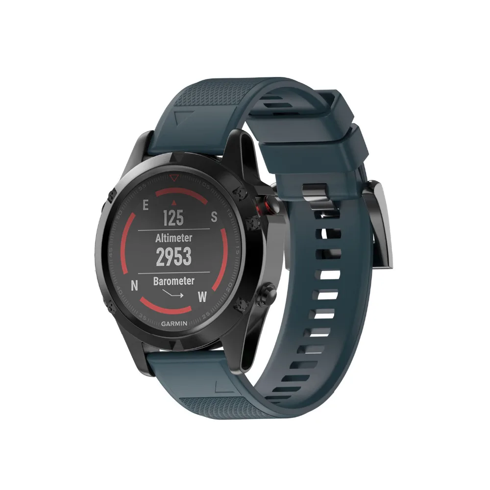 Силиконовый ремешок для наручных часов Garmin Fenix 5 band gps сменный ремешок силиконовый браслет