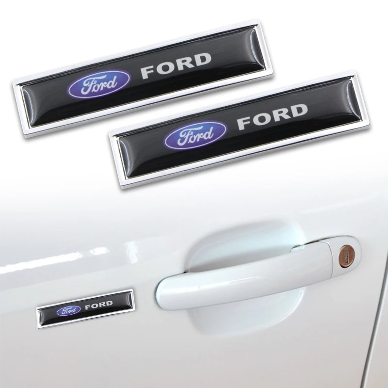 

2pcs NEW Car-Styling Stainless Steel Car Body Labeling Sar Badge Waterproof Sticker for Ford 2 3 4 Mk2 Mk3 Mk4 Mk5 Ranger Fiesta