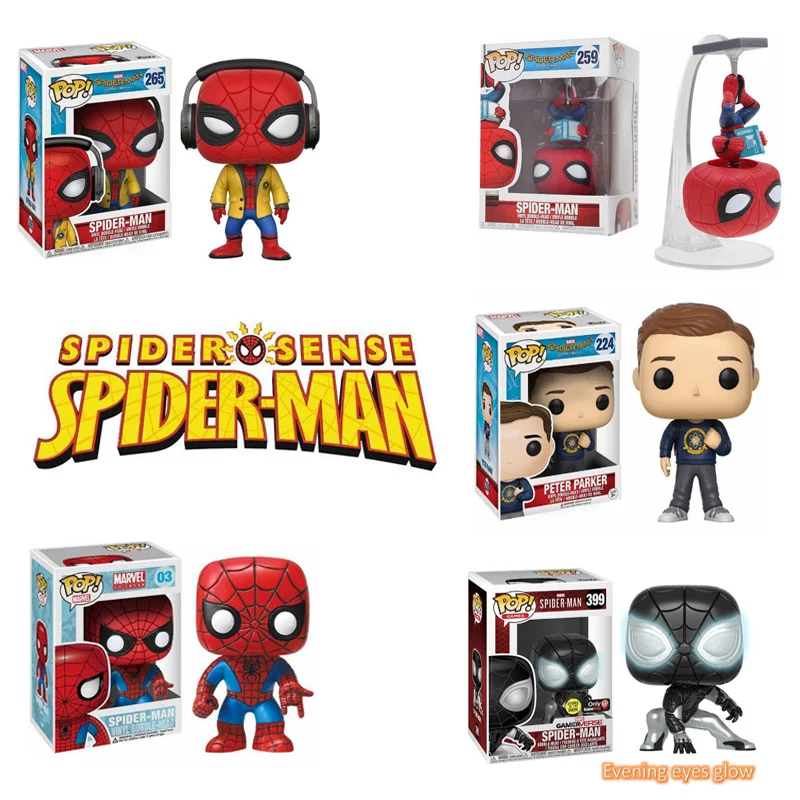 

Funko POP Marvel The last Spider-Man miss PETER PARKER animation action figure collection model toy movie fan birthday gift