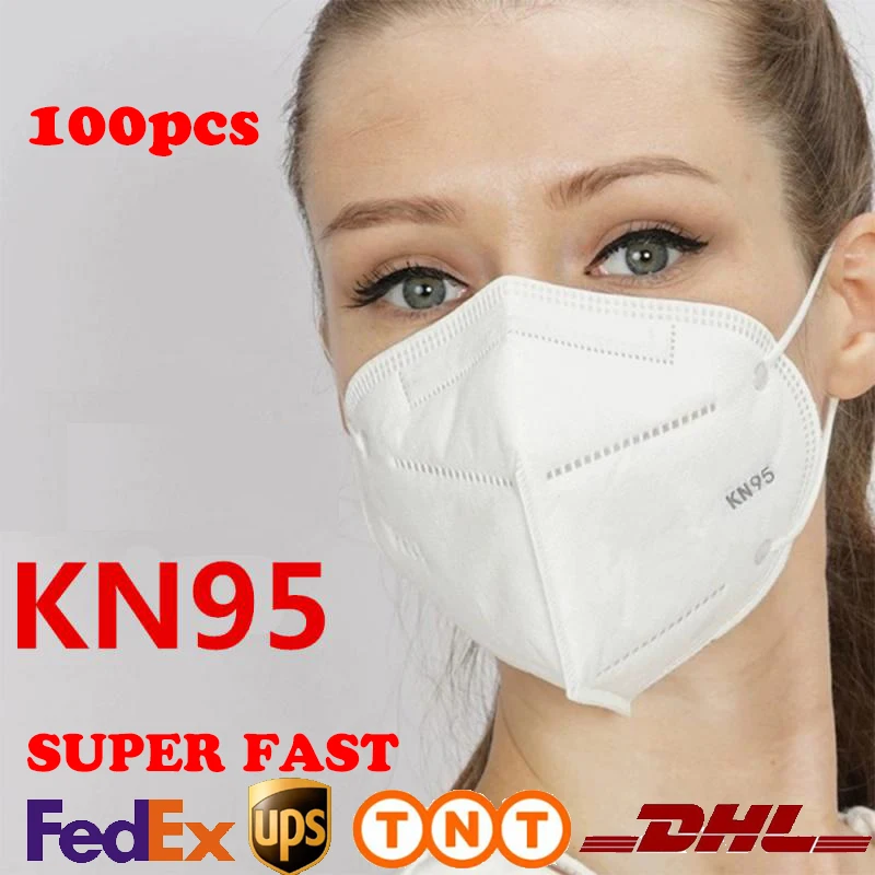 

100Pcs Anti Pollution FFP2 KN95 Mask PM2.5 Mouth Mask Dust Respirator Washable Reusable Masks Cotton Unisex Mask Dropshipping