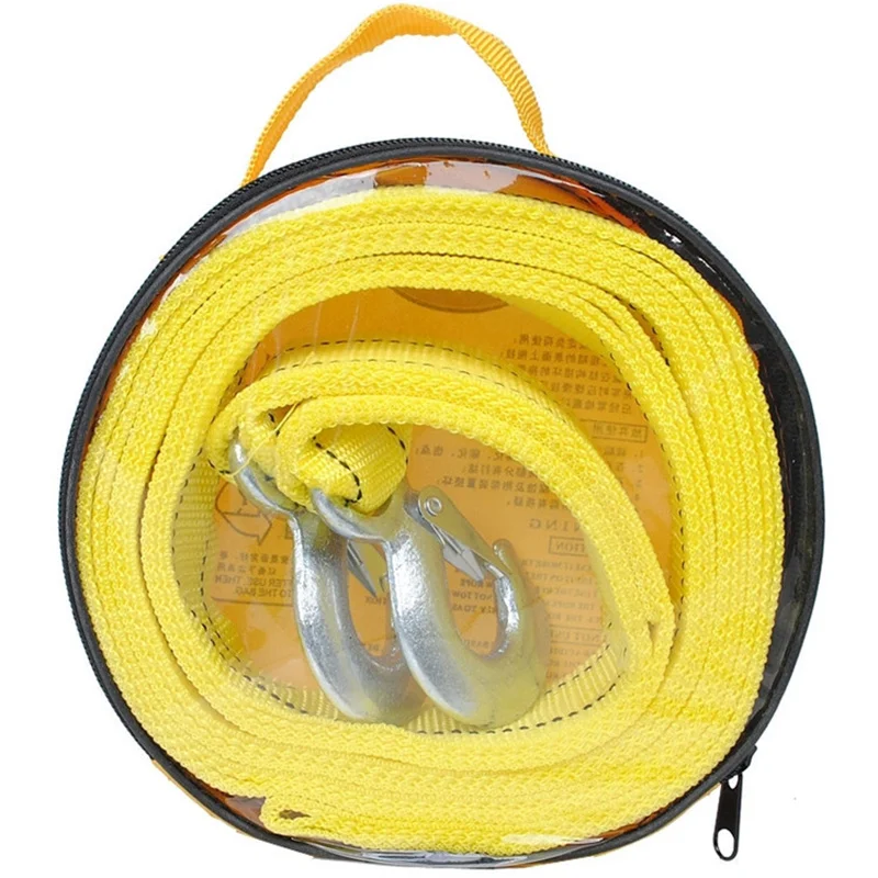 4 Meter Car Tow Pull Rope Strap Hooks Safety First Aid Traction