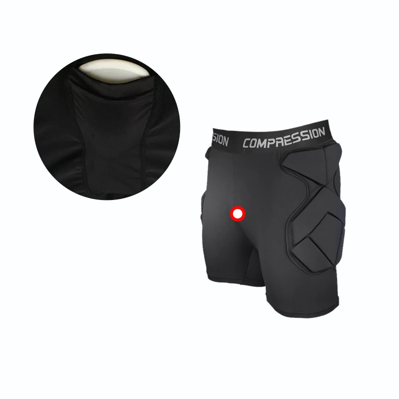Protective shorts Новая Профессиональная форма вратаря футбольное тренировочное оборудование футбольный шлем EVA толстая губка защитное оборудование вратаря - Цвет: Protective shorts