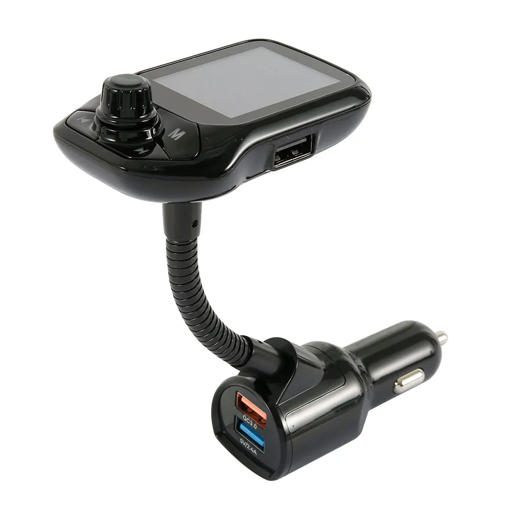 Автомобильный Bluetooth громкой связи цветной экран автомобильное зарядное устройство адаптер зарядное устройство беспроводной автомобильный Bluetooth fm-передатчик MP3 радио адаптер