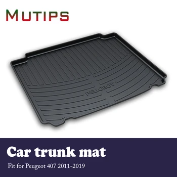 

Mutips Car Cargo rear trunk mat For Peugeot 407 2011-2019 2012 2013 2014 2015 2016 2017 2018 Car accessories Waterproof mat auto