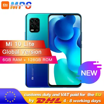 

Global Version Xiaomi Mi 10 Lite 5G Smartphone 6GB 128GB Snapdragon 765G Octa Core 48MP AI Quad Cameras 6.57" Dot Drop 4160mAh