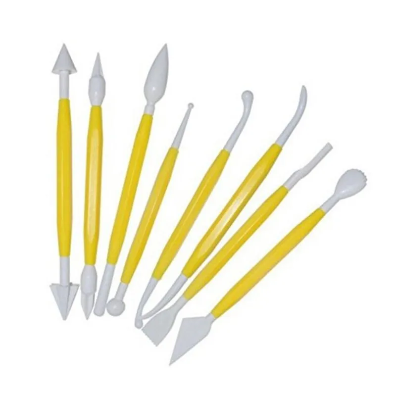 8pcs/set Plastic Clay Sculpting Set Polymer Modeling Clay Tools Poly form Tools Set For Shaping Play dough Toys