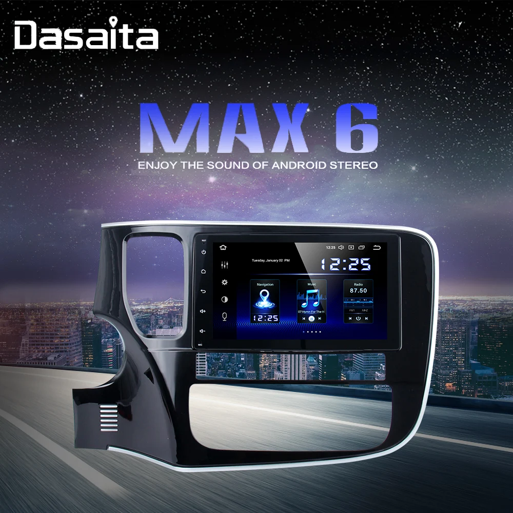 " сенсорный экран 1 din Android 9,0 автомобильный радиоплеер для Mitsubishi Outlander навигация gps 12V 4GB ram HDMI