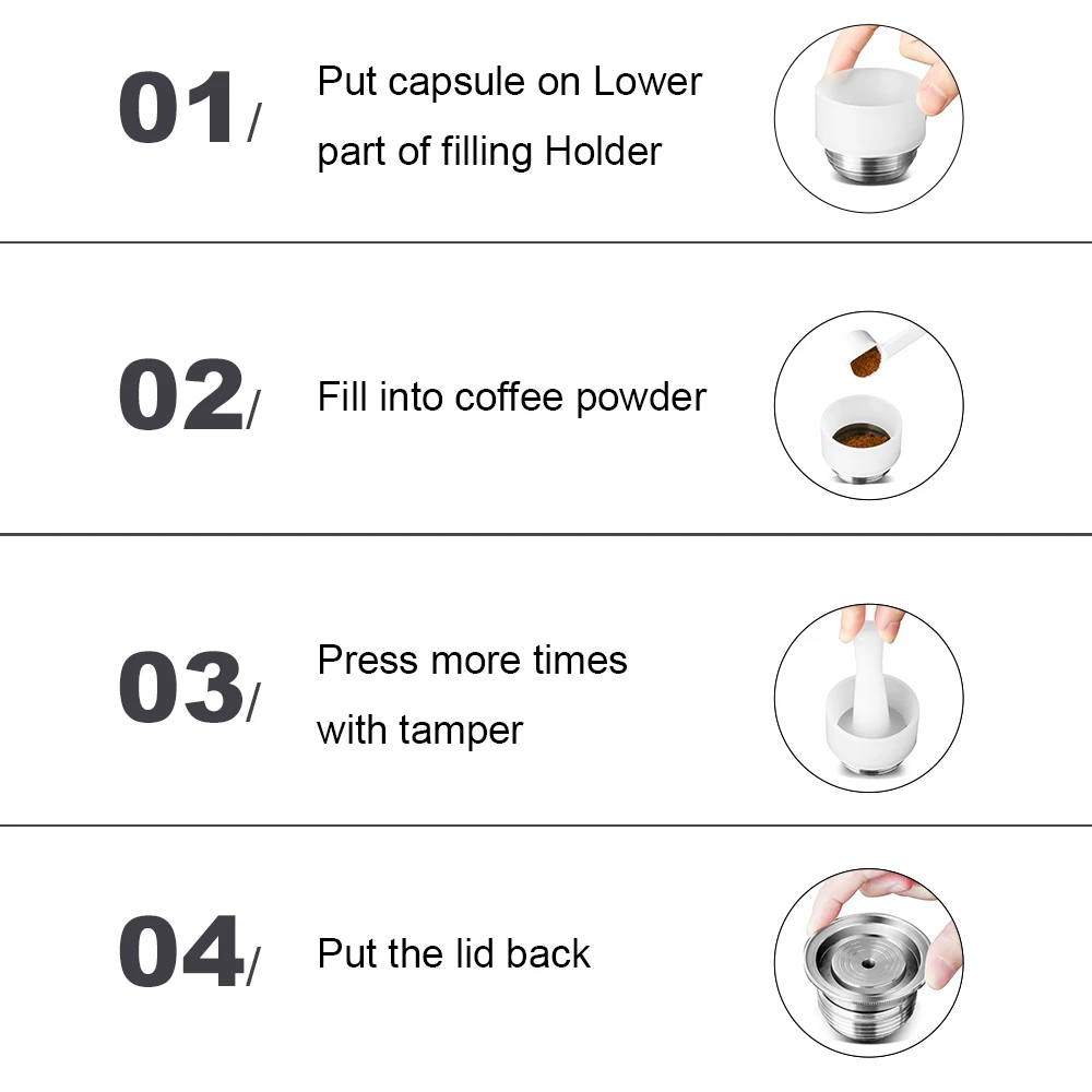 ICafilas Vip Link многоразовый стальной фильтр для кофейных капсул Nespresso Vertuo G1/G2|Фильтры