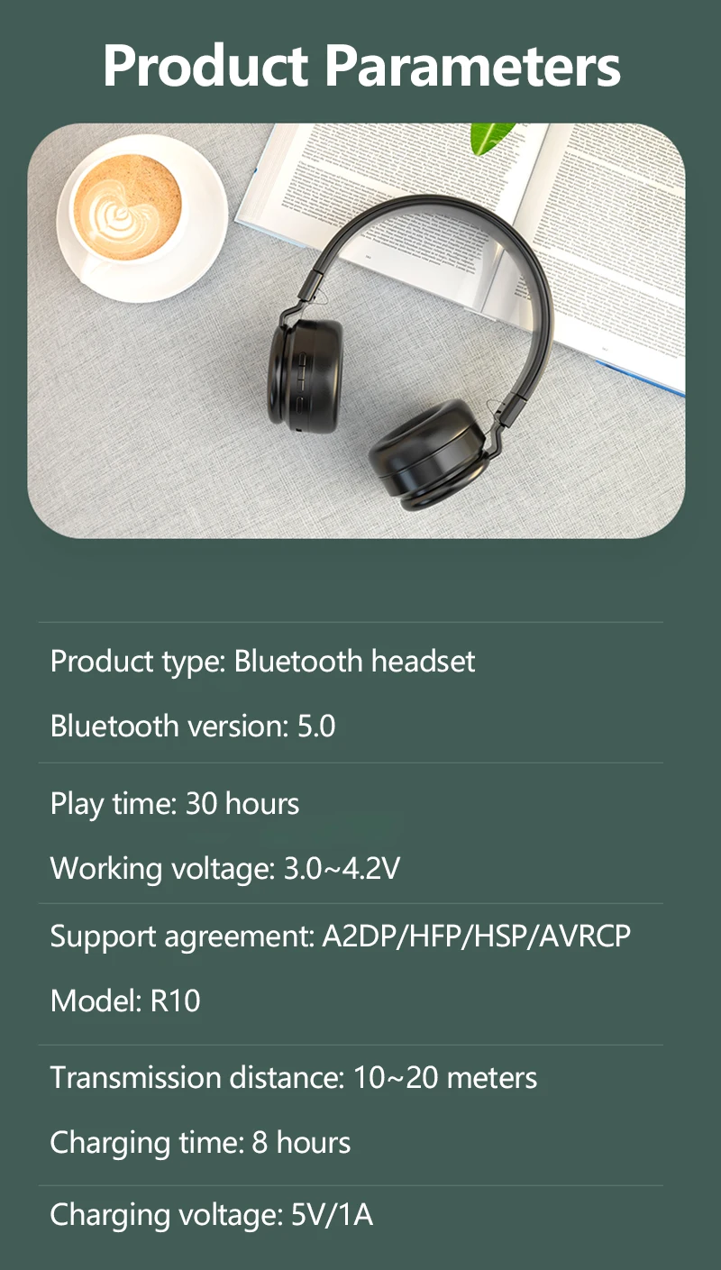 New Wireless Headphones Bluetooth Headset Foldable Stereo Headphone Gaming Earphones With Microphone For PC Mobile Phone Mp3