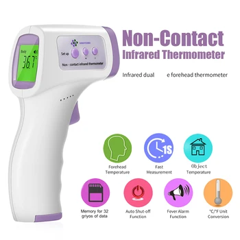 

Digital Forehead Thermometer Infrared Baby Thermometer Body Temperature Gauge High Sensitivity Temperature with Fever Alarm
