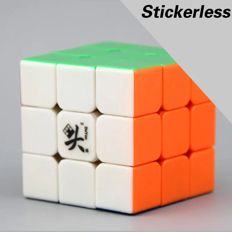 DaYan LingYun II 3x3x3 кубик руб 3x3 резкий разворот мозга профессиональный Скорость руб головоломки антистресс Непоседа Образовательных игрушки для мальчиков - Цвет: Stickerless
