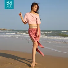 Сексуальное платье для танца живота для восточных танцев, длинная рубашка с длинным рукавом, лыжное платье с высоким разрезом, костюмы для женщин, для танца живота, S255+ Q3107