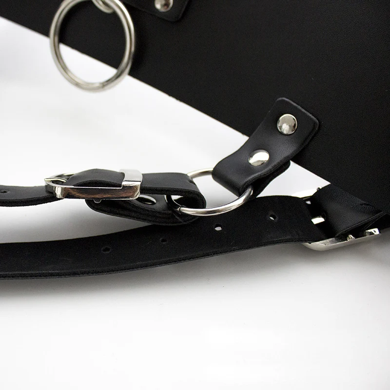 Женский ремень кожаный ремешок на волшебной палочке массажер вибратор держатель
