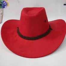 Высокое качество, ковбойская шляпа в западном стиле, мужская шапка для верховой езды, модный аксессуар с широкими полями, крушаемый гофрированный подарок