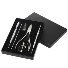 Shellhard 6 шт. для вросших ногтей, педикюра инструмент комплект кусачки фиксаж восстановить лак для ногтей крюк паронихии Подиатрия корректор, забота о ногах инструменты