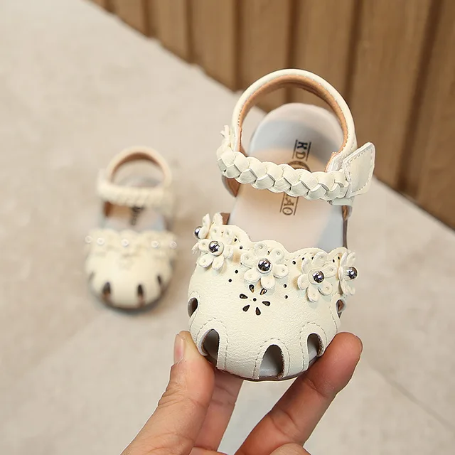 Summer Toddler Sandals Baby Girl Shoes Solid Color Net Cloth Breathable Boys Sneakers Kids Infant Sport Girls Sandals SYJ035 SYJ072White