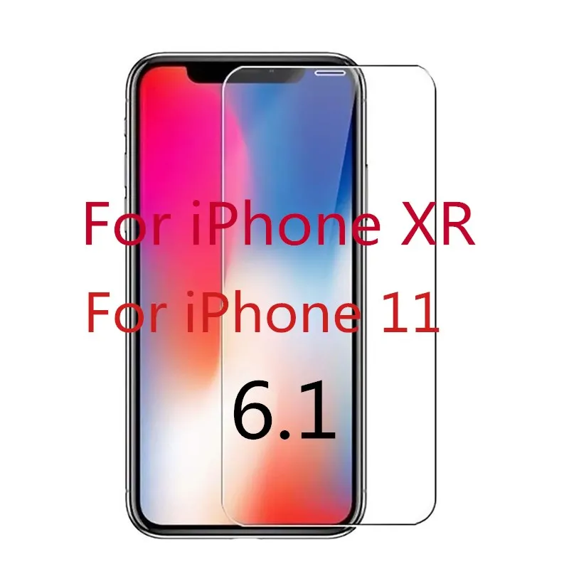 For iPhone XR 10 шт закаленное стекло для iPhone 6 6s 7 8 Plus 5 5S 5c SE Защитная пленка для экрана для iPhone X XS Max XR 11Pro Max защита стекла - Цвет: For iPhone XR