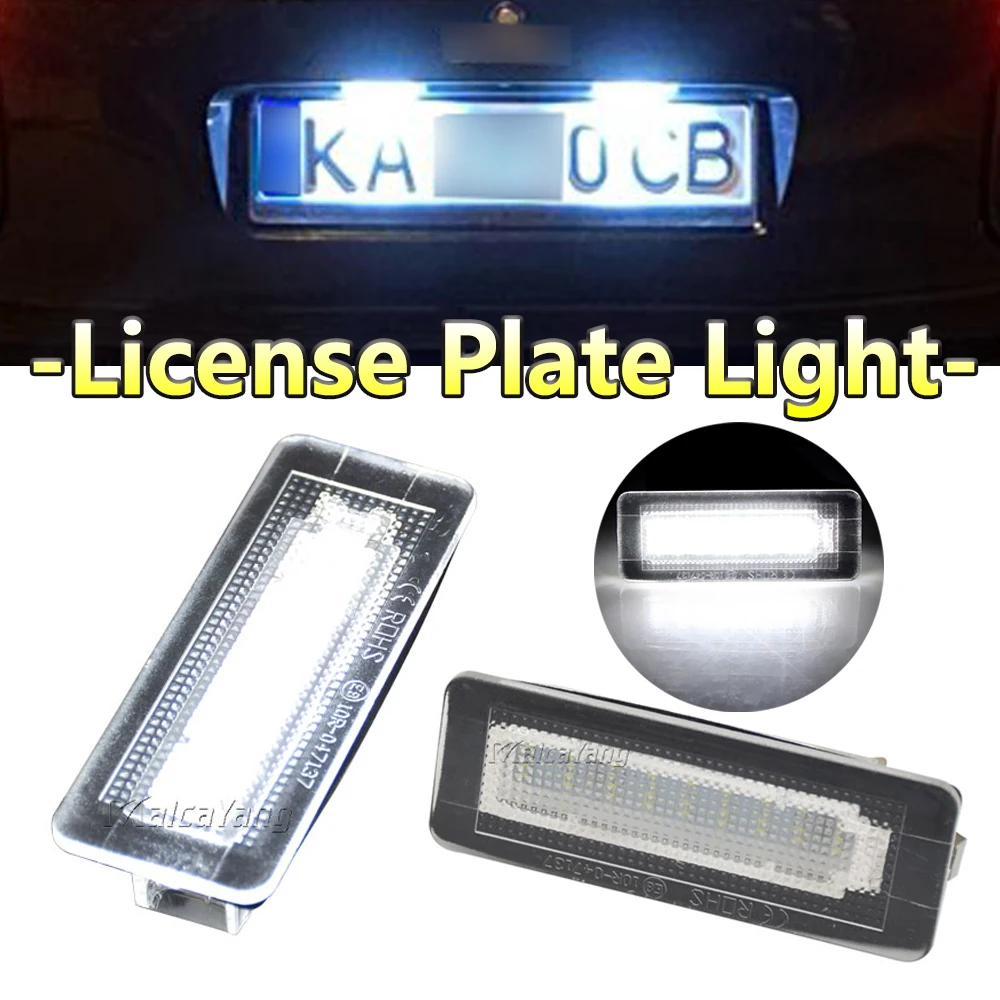 License Plate Lights Tonsya Xenon White Full LED License Plate Light For 2016up Smart W453