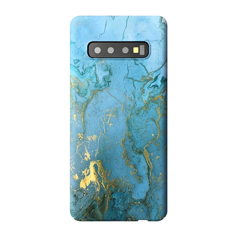 Жесткий чехол для телефона из поликарбоната с мраморным рисунком samsung galaxy S7 edge S8 S9