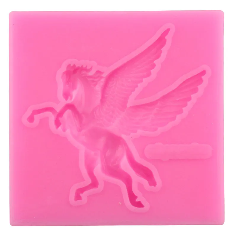 3D Pegasus силиконовая форма лошадь Конфеты Шоколад помадка формы для сахара украшения торта инструменты Fimo глина конфеты формы