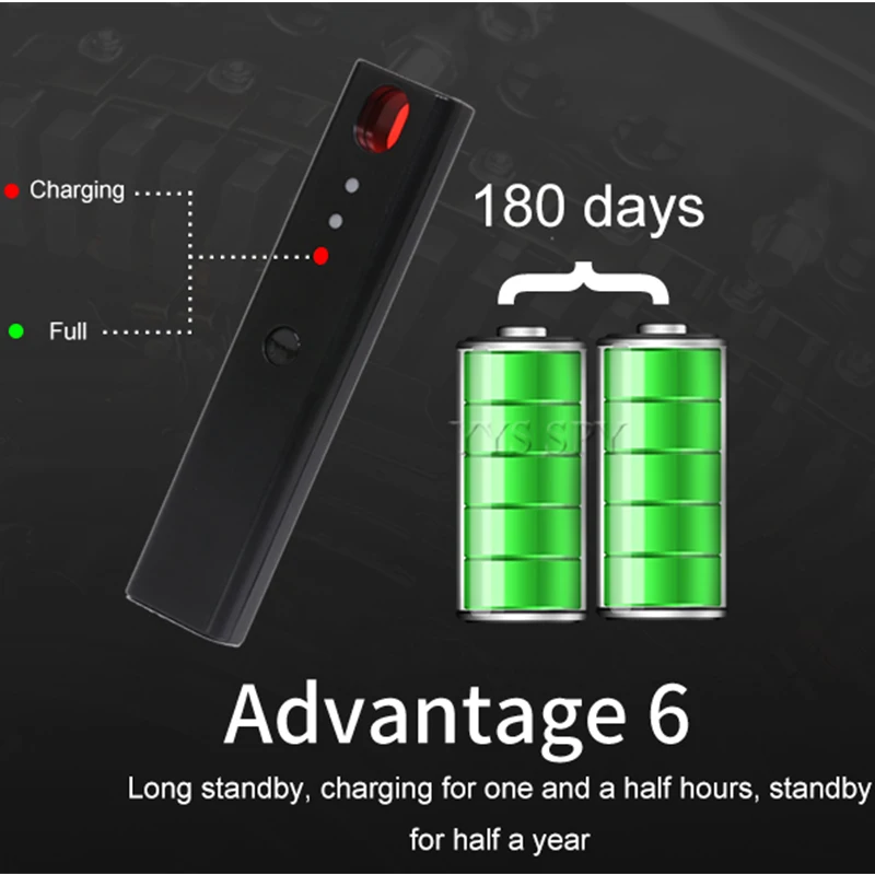 Мини анти шпион Скрытая камера детектор ручка светодиодный инфракрасный сканирование радиочастотного сигнала обнаружения беспроводной ошибка микро Cam GSM gps трекер Finder