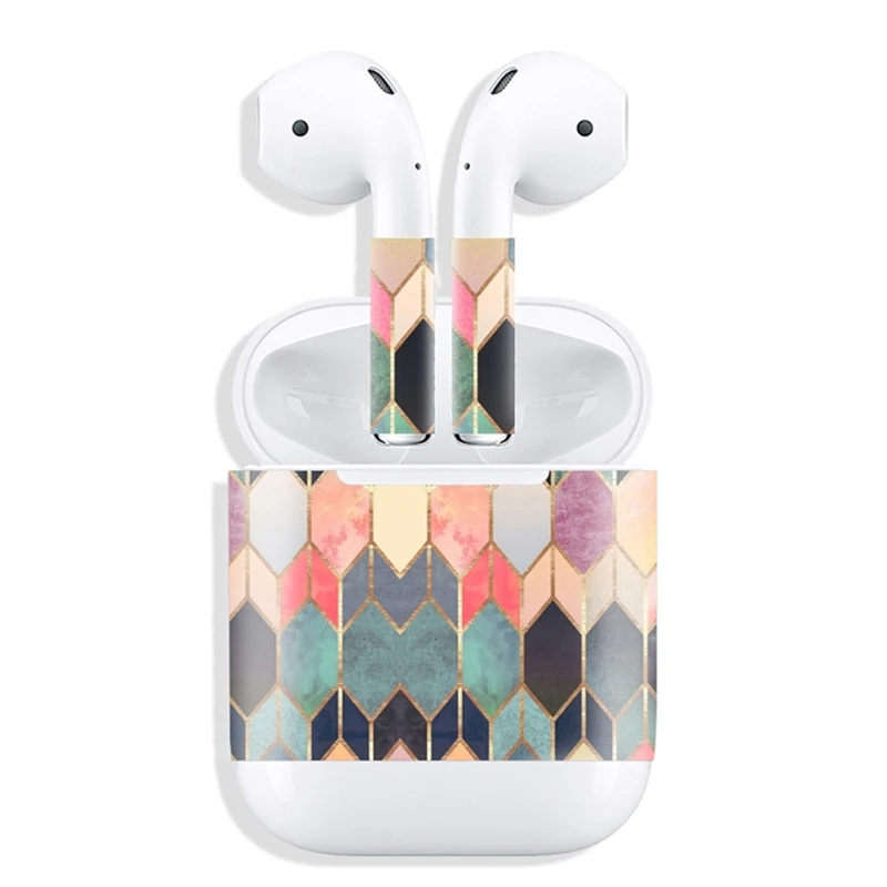 

Protective Vinyl Sticker Earphone Charging Box Adhesive Decal Wrap For AirPods F3MA