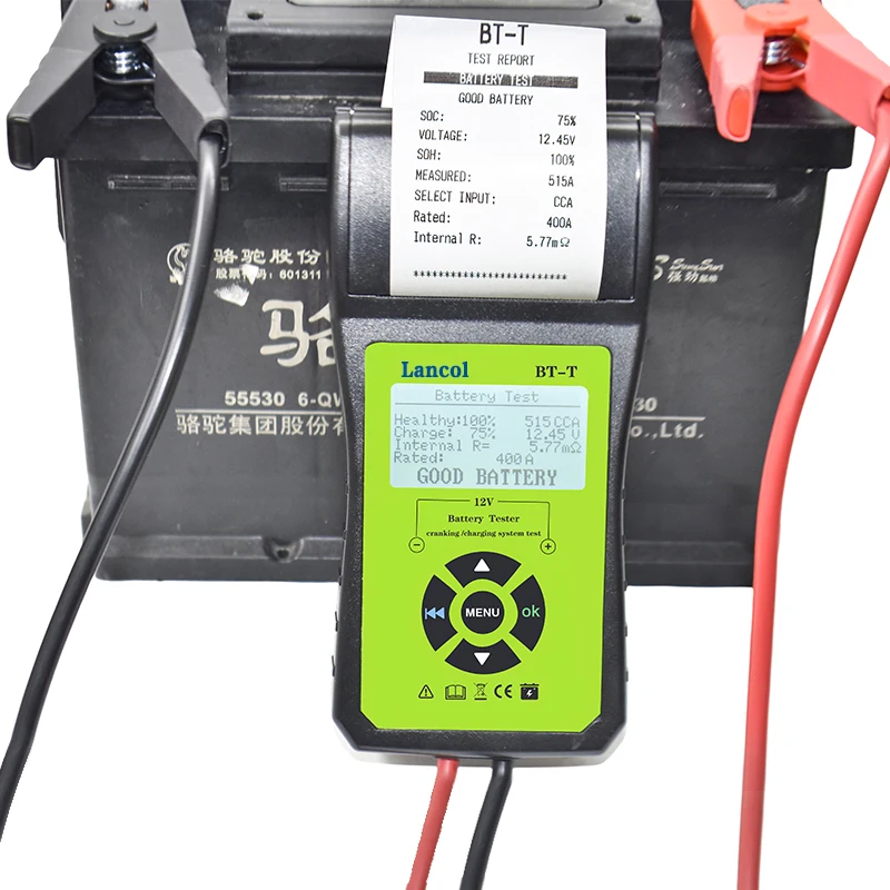 US $70.00 Lancol BtT 12v Auto Battery Diagnostic Tool For Digital Battery Tester With Printer For Fast And Simple Print Test Result