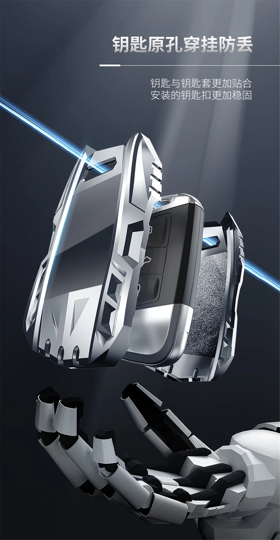 Custodia per chiave auto per Volkswagen VW Golf 7 gti mk7 r Touran Skoda Octavia 3 Superb Karoq Kodiaq Seat Leon mk3 Ateca accessori -