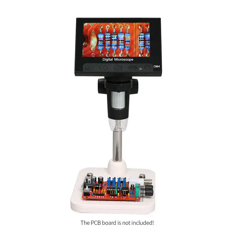  WSFS Hot Usb Digital Electronic Microscope 1000x 2.0mp Dm4 4.3 Inch Lcd Display Vga Microscope Stan - 4000040972594