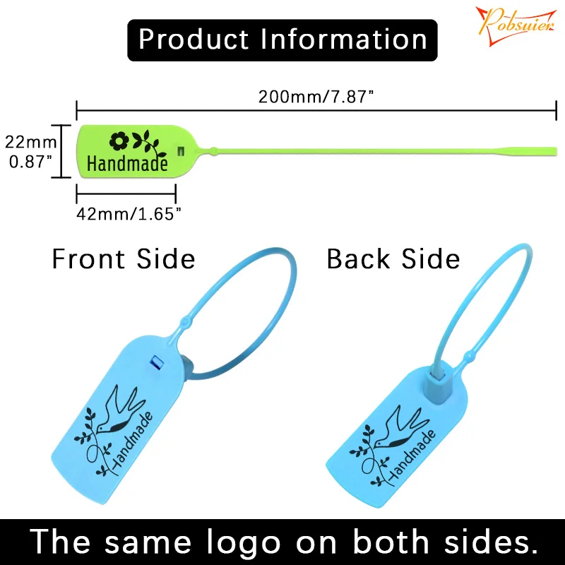 100Pcs 사랑 레이블 태그와 수제 일회용 맞춤형 플라스틱 의류 신발 가방 선물 장난감 수제 항목에 대한 태그를 걸어