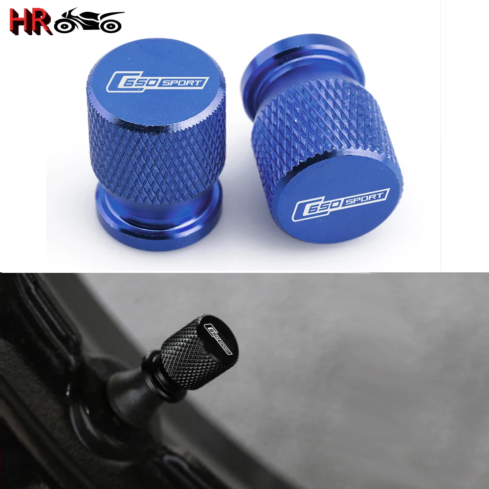 

C650 SPORT Motorcycle CNC Aluminum Accessories Wheel Tire Valve Caps Airtight Covers For BMW C650SPORT 2015 2016 2017 2018 2019