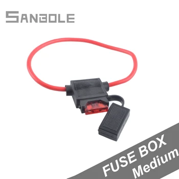 

Fuse Holder Box Automotive Socket With Wire Medium Size Waterproof Car Seat 3A-40A (10PSC)